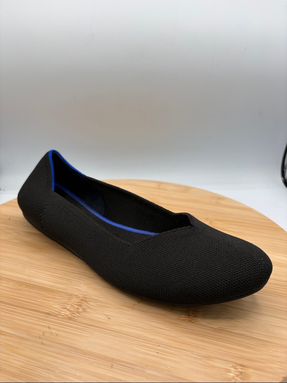 Rothy’s The Flat Round Toe Women's Size 9 Black Flats Comfort Slip On Shoes - Picture 2 of 13
